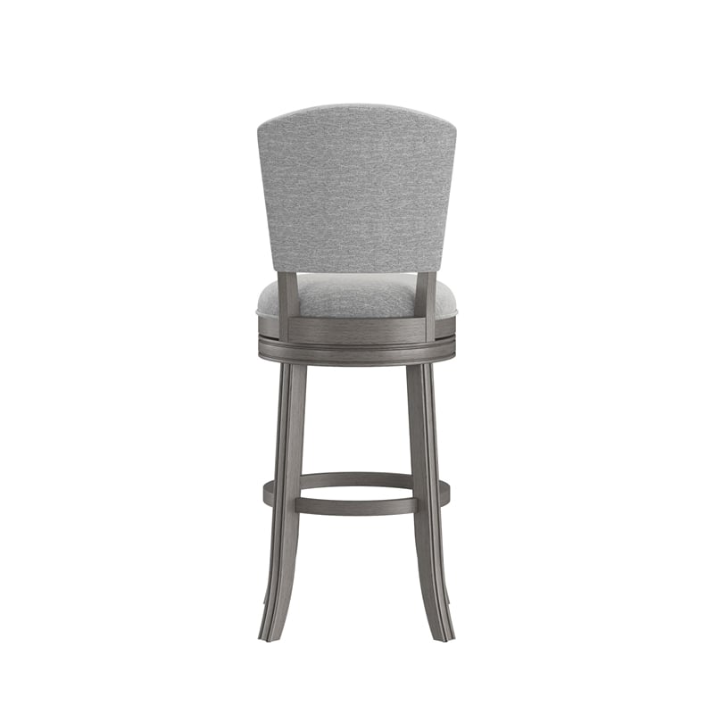 Hillsdale Santa Clara II 30 Wood Contemporary Bar Stool in Gray
