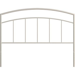 Julien Queen Metal Headboard and Footboard in Textured White