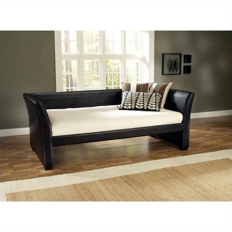 Hillsdale Malibu Brown Leather w Trundle Daybed