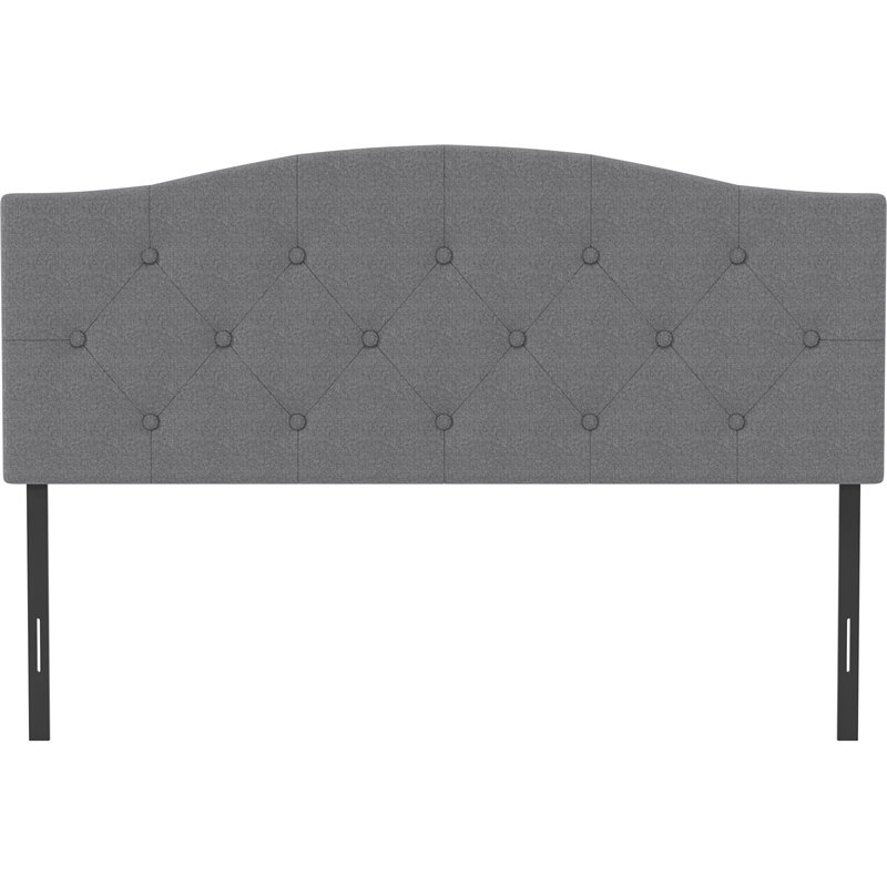 Hillsdale Furniture Provence Upholstered Full/Queen Headboard Glacier Gray