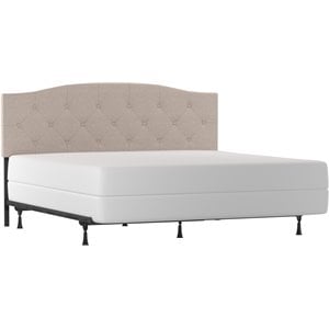 Living Essentials by Hillsdale Provence Uph Adj Tufted KG/Cl KG HB BEIGE FABRIC