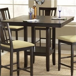 Hillsdale Arcadia Square Counter Height Casual Espresso Finish Dining 