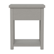 Living Essentials by Hillsdale Harmony Wood Accent Table in Gray
