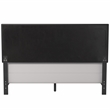 Hillsdale Gayle Nail Head Trim Upholstered Queen Bed Black Faux Leather