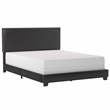 Hillsdale Gayle Nail Head Trim Upholstered Queen Bed Black Faux Leather