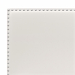 Hillsdale Gayle Nail Head Trim Upholstered Full Bed White Faux Leather