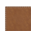 Hillsdale Gayle Nail Head Trim Queen Upholstered Bed Saddle Brown Faux Leather