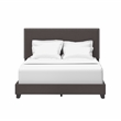 Hillsdale Gayle Nail Head Trim Upholstered Full Bed Gray Charcoal Fabric
