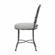 Hillsdale Furniture O'Malley Metal Vanity Stool Metallic Gray