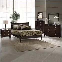  tiburon bentwood modern platform bed in espresso finish 46664 