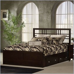 Hillsdale Tiburon Kona Espresso Storage Bed  