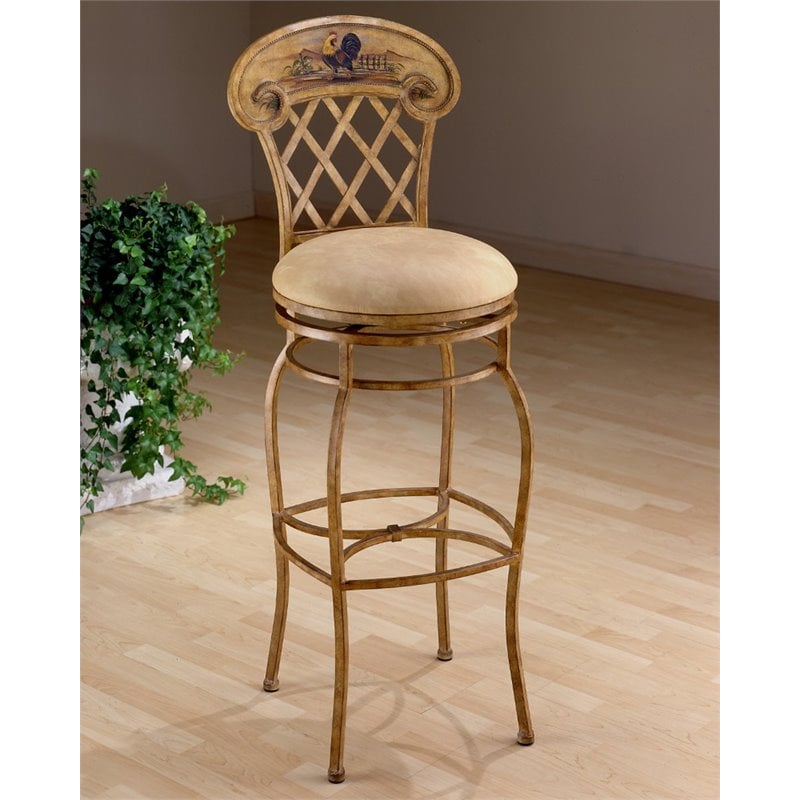 Hillsdale Rooster 26.5 Swivel Counter Bar stool 796995413443  