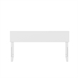 Orlando Queen Modern Wood Panel Headboard in White
