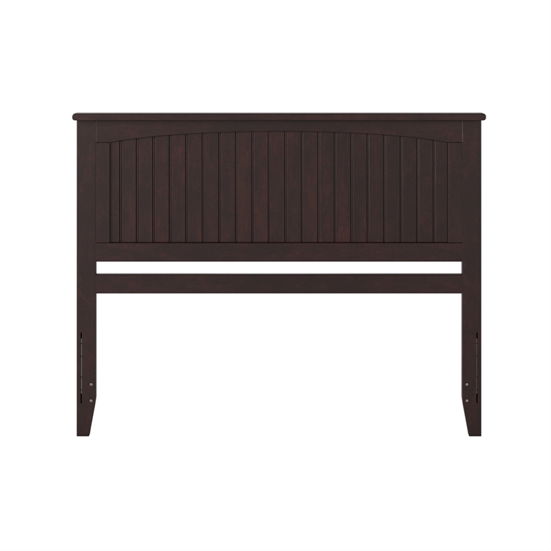 Nantucket Queen Wood Panel Headboard in Espresso