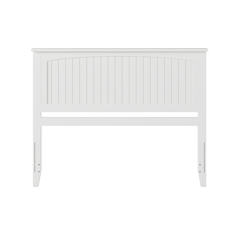 Nantucket Queen Wood Panel Headboard in White