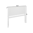 Nantucket Queen Wood Panel Headboard in White