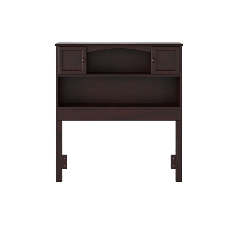 AFI Newport Twin Wood Bookcase Headboard in Espresso