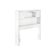 AFI Newport Twin Wood Bookcase Headboard in White