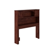 AFI Newport Twin Wood Bookcase Headboard in Walnut
