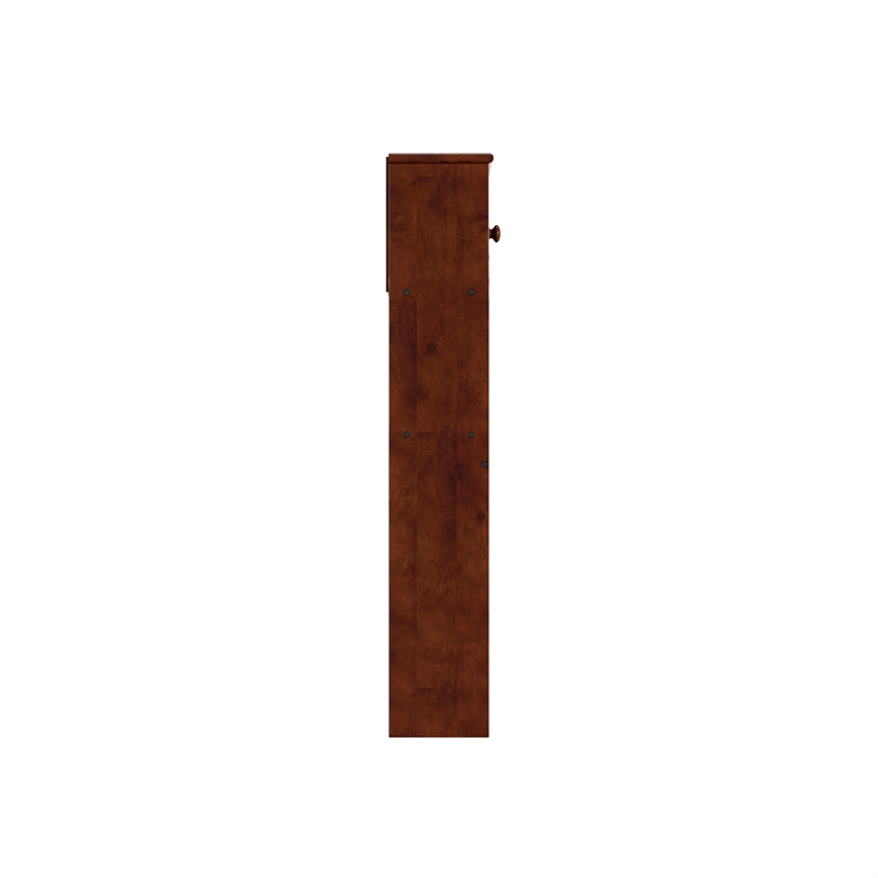 AFI Newport Full Wood Bookcase Headboard in Walnut