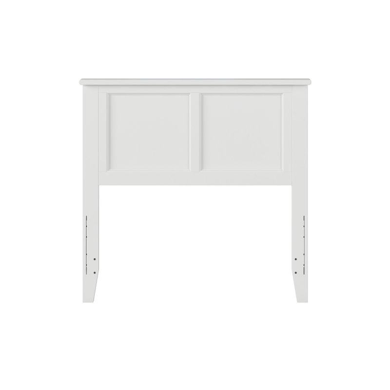 Madison Twin Solid Wood Panel Headboard in White