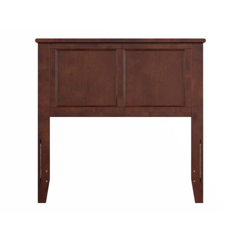 Madison Twin Solid Wood Panel Headboard in Walnut