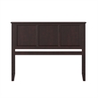 Madison Queen Solid Wood Panel Headboard in Espresso