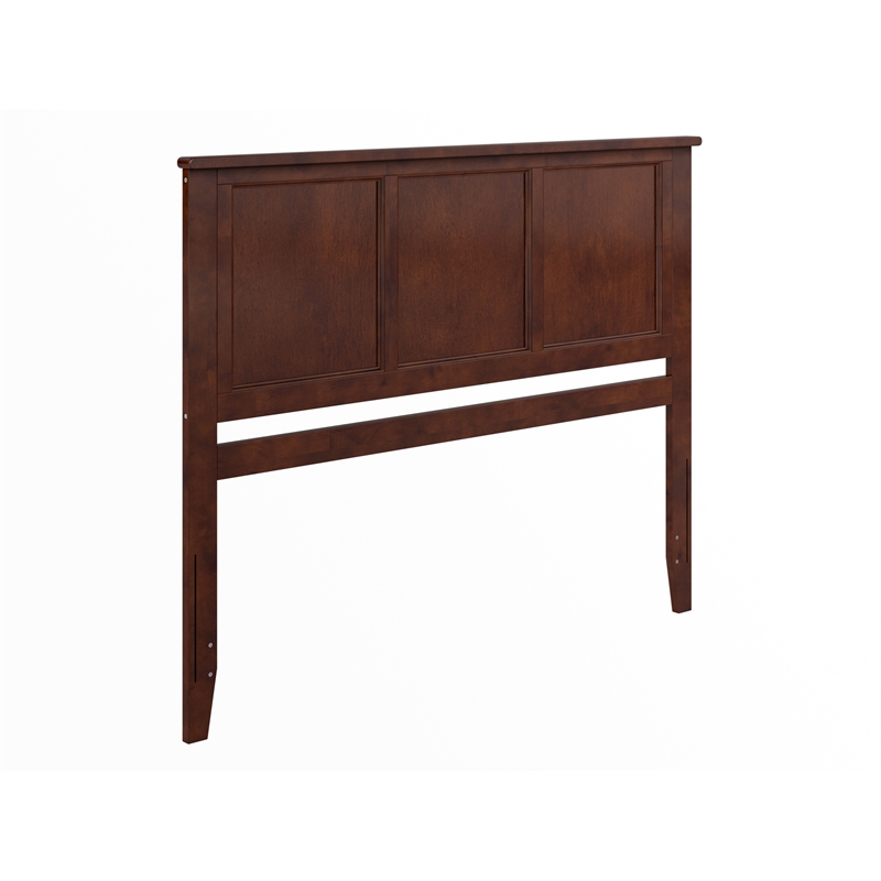Madison Queen Solid Wood Panel Headboard in Walnut
