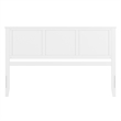 Madison King Solid Wood Panel Headboard in White