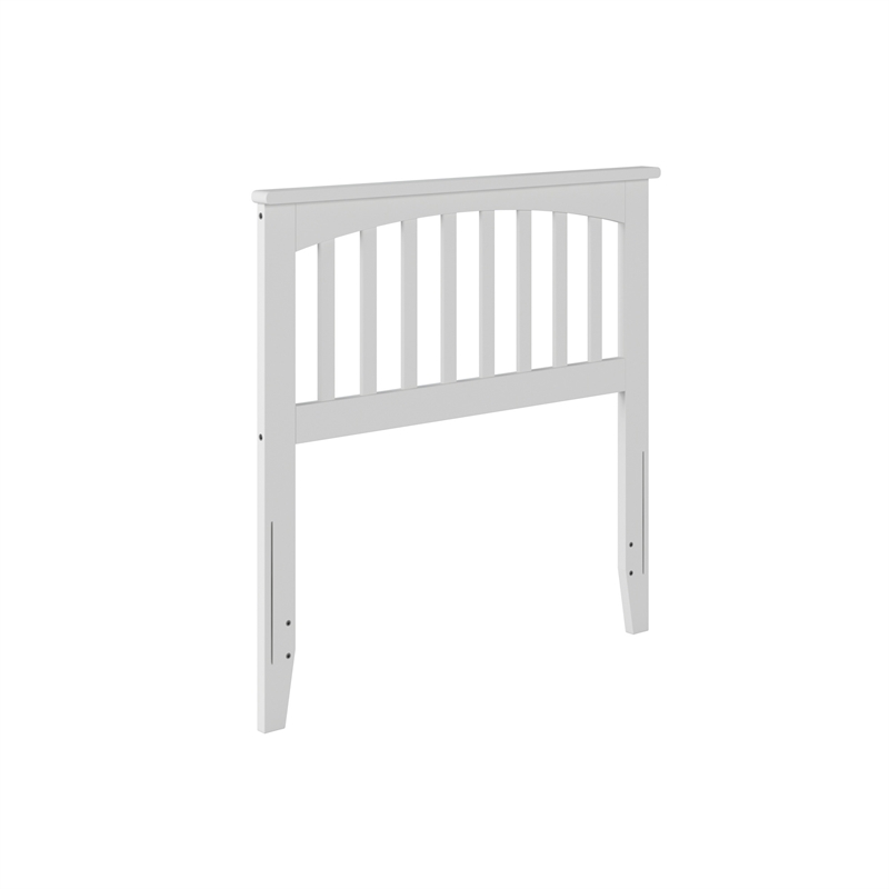 Mission Twin Wood Headboard in White
