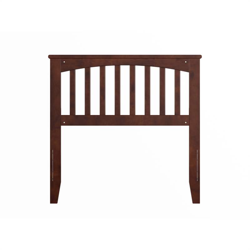 Mission Twin Wood Headboard in Walnut