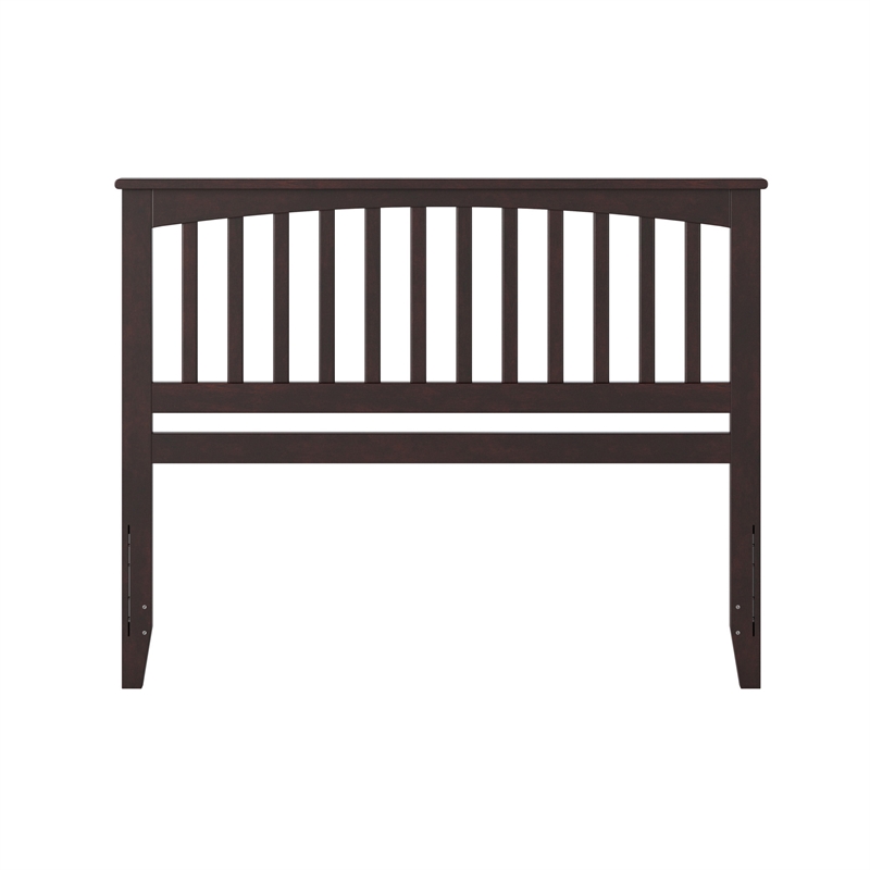 Mission Queen Wood Headboard in Espresso
