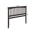Mission King Wood Headboard in Espresso