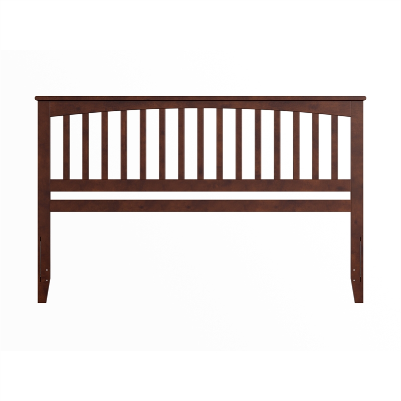 Mission King Wood Headboard in Walnut