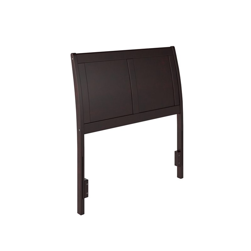Portland Twin Sleigh Wood Headboard in Espresso