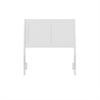 Portland Twin Sleigh Wood Headboard in White