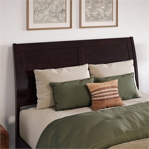 Portland Full Sleigh Wood Headboard in Espresso