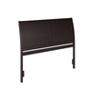 Portland Queen Sleigh Wood Headboard in Espresso