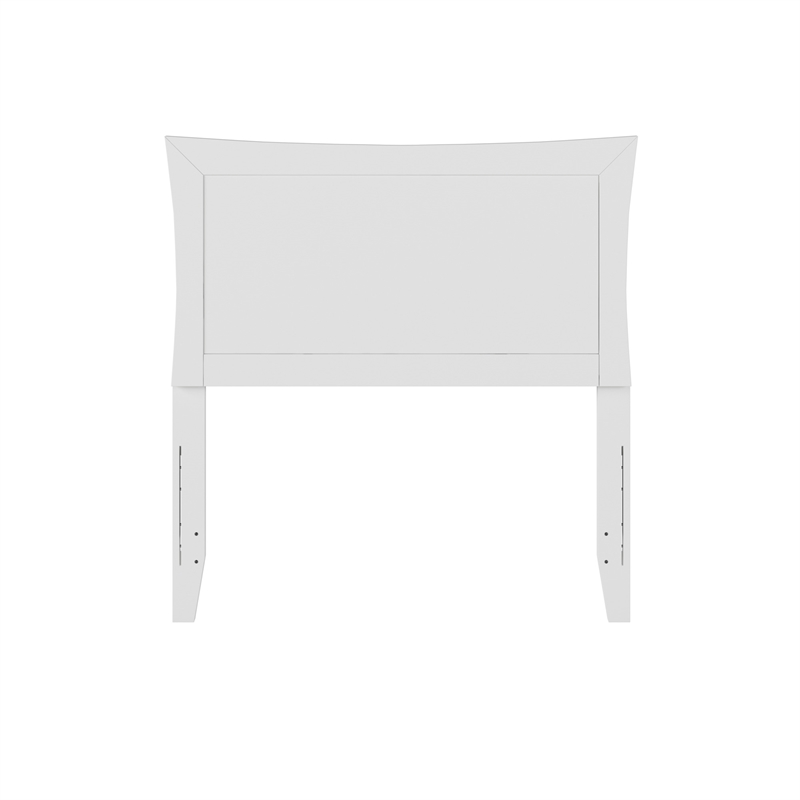 AFI Metro Twin Wood Headboard with USB Charging Station in White