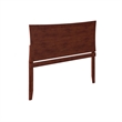 AFI Metro Queen Wood Headboard with USB Charging Station in Walnut