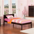 Orlando Twin Solid Wood Platform Bed in Espresso