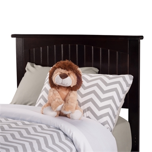 Nantucket Twin XL Solid Wood Platform Bed in Espresso