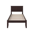 Nantucket Twin XL Solid Wood Platform Bed in Espresso