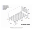 Nantucket Twin Solid Wood Platform Bed in Espresso