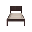 Madison Twin Solid Wood Platform Bed in Espresso