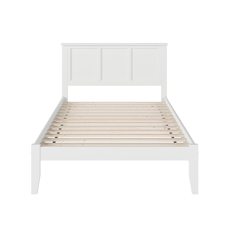 Madison Full Solid Wood Platform Bed in White