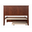 Madison Full Wood Platform Bed with Footboard and Twin Trundle in Walnut