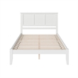 Madison King Solid Wood Platform Bed in White