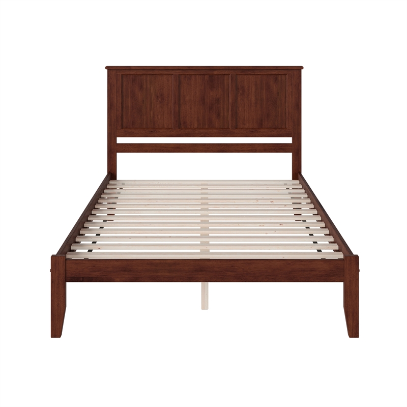 Madison King Solid Wood Platform Bed in Walnut