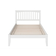 Mission Full Solid Wood Platform Bed in White
